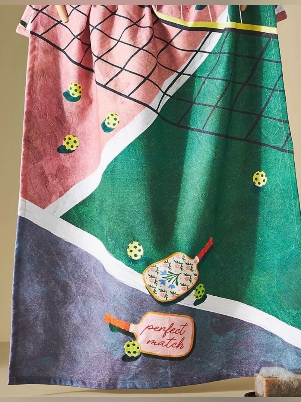 NWT Anthropologie Pickleball Dish Towel